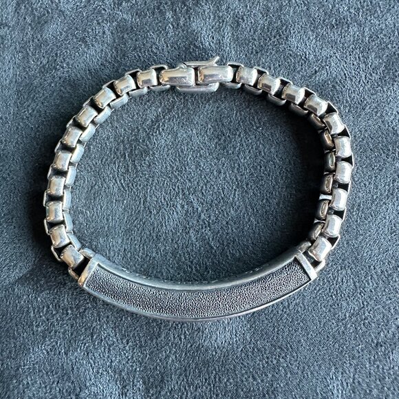 David Yurman Exotic Stone ID Bracelet w/ Red Agate - 7mm - 8.5" - RARE - Picture 13 of 16